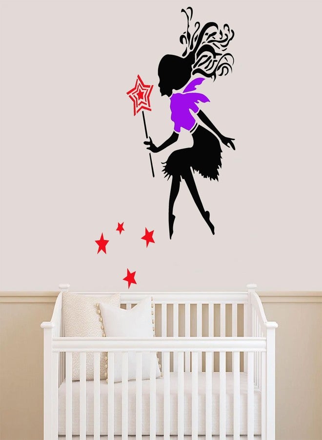 StenCart Stencil for Wall Painting Home Fairy Girl Reusable Stencil Design for Wall Decoration(16inch x 24inch)-DIY Reusable Design Suitable for Home & Office (Pack of 1) - Image 4